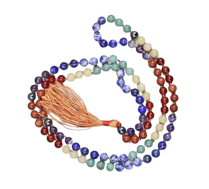 Divinity Crystals Jaap Mala Collection - Certified Natural 8 mm Beads for Yoga, Reiki, Meditation, Feng Shui, and 7 Chakra Healing Default Title